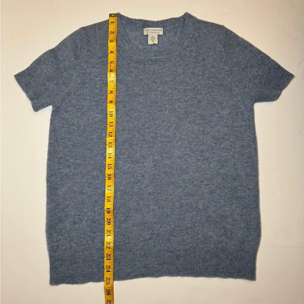 Oats cashmere size M blue top - Picture 4 of 4